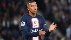 Kylian Mbappé avec le PSG le 13 mai 2022
