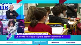 Un certificat d'études à l'entrée en 6ème ? - 07/01