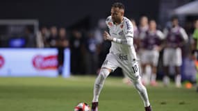 Neymar lors de son retour avec Santos face à Botafogo, le 6 février 2025