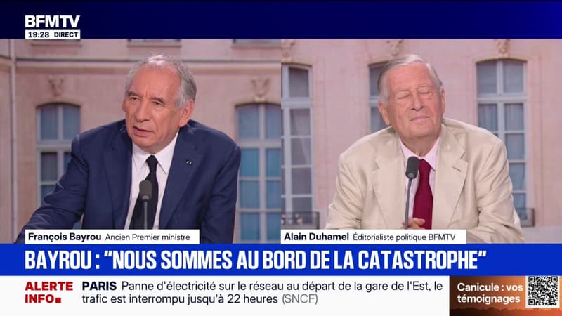 Budget, retraites, dette... "Nous sommes au bord de la catastrophe, nous sommes submergés par les conséquences de notre inconscience", estime François Bayrou