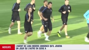 Mercato: "tôt ou tard, Luka Modric jouera en Italie", annonce son agent