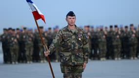 Une cérémonie de l'armée française en 2013, à l'aéroport militaire de Kaboul, en Afghanistan.