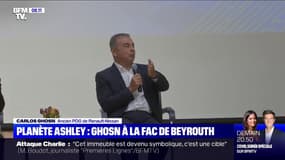 La première apparition publique de Carlos Ghosn depuis des mois à la fac de Beyrouth