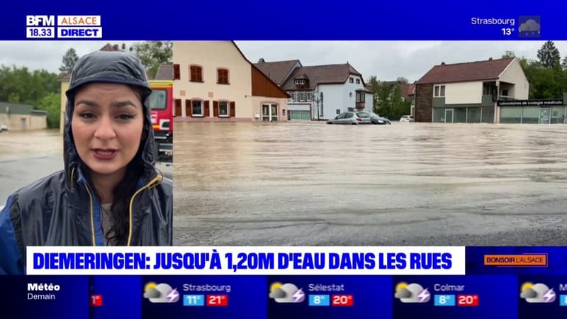 Diemeringen: jusqu'à 1,20m d'eau dans les rues