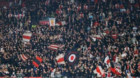 Des supporters de l'Ajax contre l'OM, le 21 septembre 2023