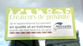 Le nouveau macaron "Créateurs de proximité", lancé ce jeudi pour les commerces de bouche. 
