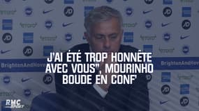 "J'ai été trop honnête avec vous", Mourinho se chamaille avec des journalistes