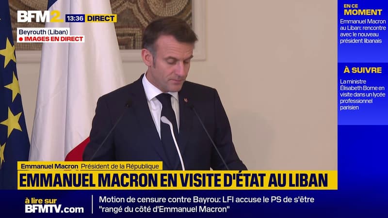 Liban: Macron appelle à 