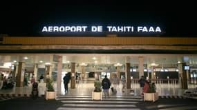 L'entrée de l'aéroport de Tahiti-Faa'a, le 14 juin 2010 à Papeete