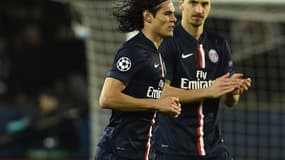 Edinson Cavani et Zlatan Ibrahimovic