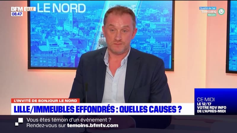 Immeubles effondrés: encore trop tôt pour évaluer les dommages rue Pierre-Mauroy
