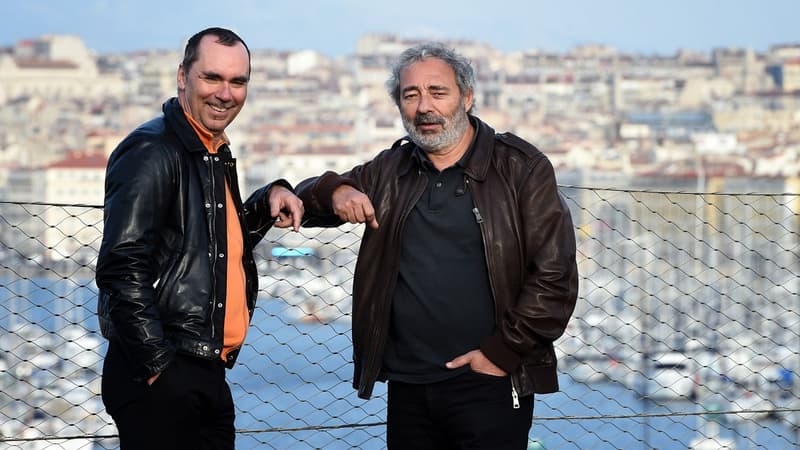 Pascal Breton et Dan Franck, respectivement producteur et scénariste de la série "Marseille"