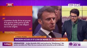 "Guerre civile" : Emmanuel Macron alarmiste 