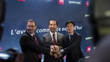 Le titre Numericable-SFR progressait dans la matinée du mardi 12 mai 2015, à la Bourse de Paris, à l'annonce des résultats du premier trimestre 2015.