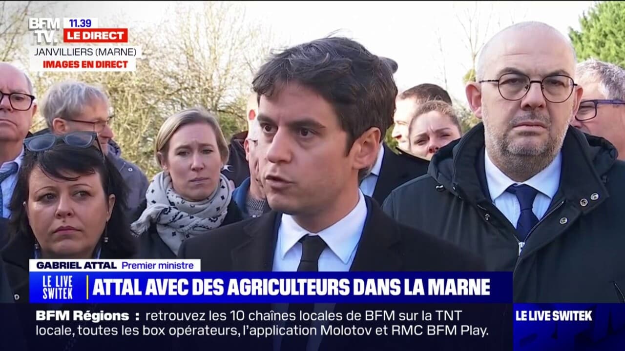 Gabriel attal, sur la colère des agriculteurs: 