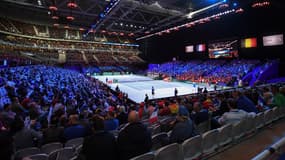 Le stade Pierre-Mauroy lors de la finale de Coupe Davis 2017