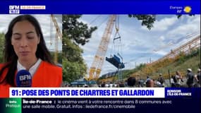 Massy: les nouveaux ponts de Chartres et de Gallardon ont été posés