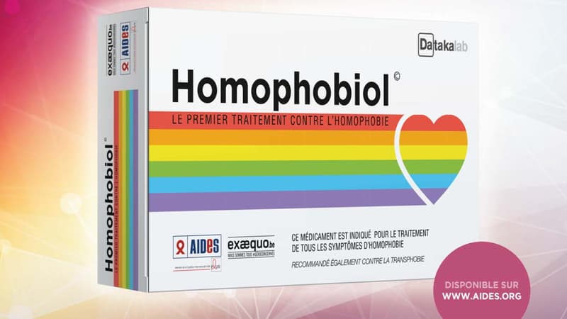 "Homophobiol" est une nouvelle campagne contre l'homophobie lancée par Aides et Ex Aequo.