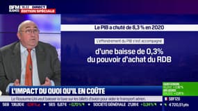 L'impact du "quoi qu'il en coûte"  Emmanuel Lechypre: "Il y a 4 Français sur 10 qui ont perdu du pouvoir d'achat. La pauvreté a augmenté, avec un million de pauvres en plus".