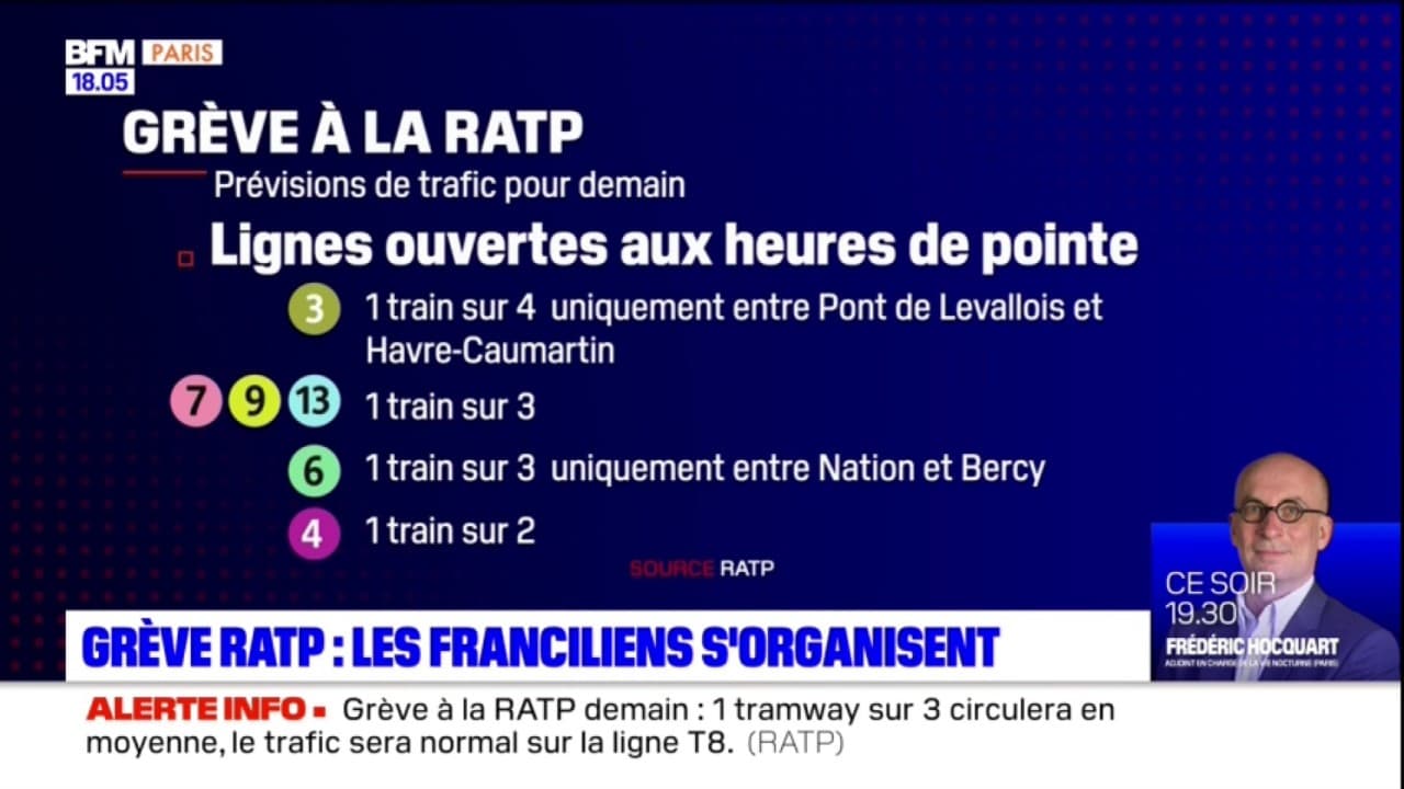 Greve Vendredi Ile-de-France: grève à la RATP ce vendredi, les Franciliens s'organisent