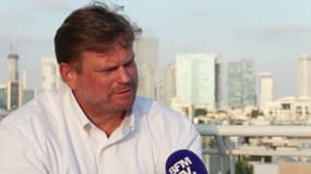 Le porte-parole de la Fondation humanitaire pour Gaza Chapin Fay sur BFMTV ce lundi 28 juillet.