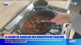 Repas de Noël: découvrez la daube au sanglier des boulistes de Caucade 