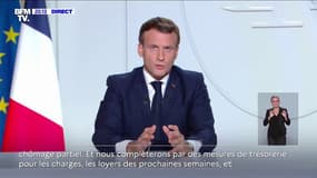 Emmanuel Macron: "Les crèches, les écoles, les collèges et les lycées demeureront ouverts avec des protocoles sanitaires renforcés"