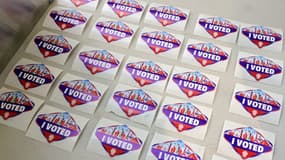 Un autocollant "J'ai voté" de Las Vegas