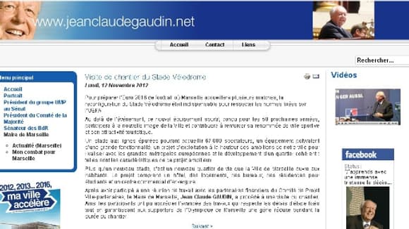 Capture d'écran de l'article de Jean-Claude Gaudin, désormais "dépublié"