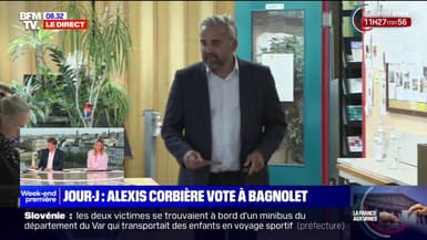 Législatives: Alexis Corbière a voté à Bagnolet