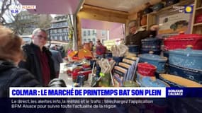 Colmar: le marché de printemps bat son plein