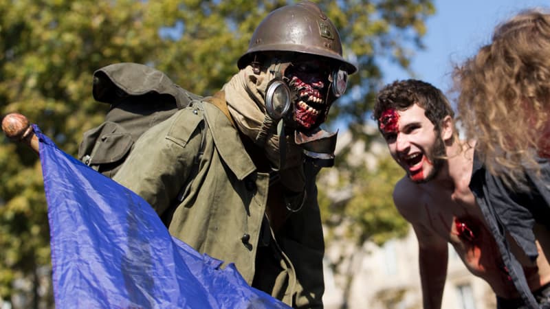 Des zombies ont traversé la capitale, ce samedi, sous un soleil de plomb. 