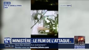 Gilets jaunes: intrusion dans un ministère, les images de l'attaque