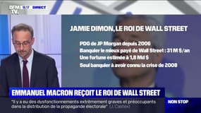 Emmanuel Macron rencontre Jamie Dimon, le PDG de JP Morgan