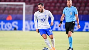 Rayan Cherki lors du match France-Suisse (4-1) à l'Euro Espoirs, le 28 juin 2023
