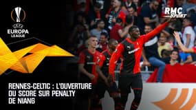 Ligue Europa - L'ouverture du score de Niang sur penalty face au Celtic