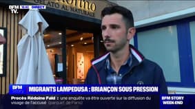 Migrants Lampedusa: Briançon sous pression, ce commerçant constate "ce flux migratoire"