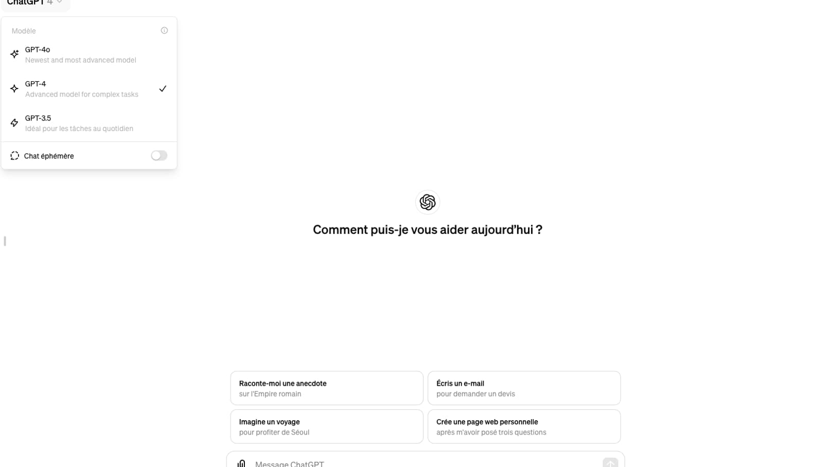 Comment accéder à ChatGPT-4o depuis le navigateur