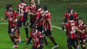 Les joueurs niçois.