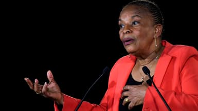Christiane Taubira à Créteil le 12 février 2022.