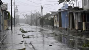 Une rue à Pueblo Candelaria, à Cuba, le mercredi 6 novembre 2024, avant le passage de l'ouragan Rafael