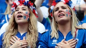 Des supportrices de l'Islande à l'Euro 2016
