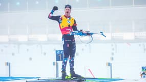 Johannes Boe lors des championnats du monde de biathlon à Oberhof, le 12 février 2023