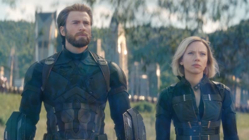 Chris Evans et Scarlett Johansson dans "Avengers Endgame"