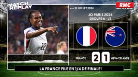 JO 2024 / Football (F) : La France s’impose 2-1 face à la Nouvelle-Zélande, le goal replay RMC