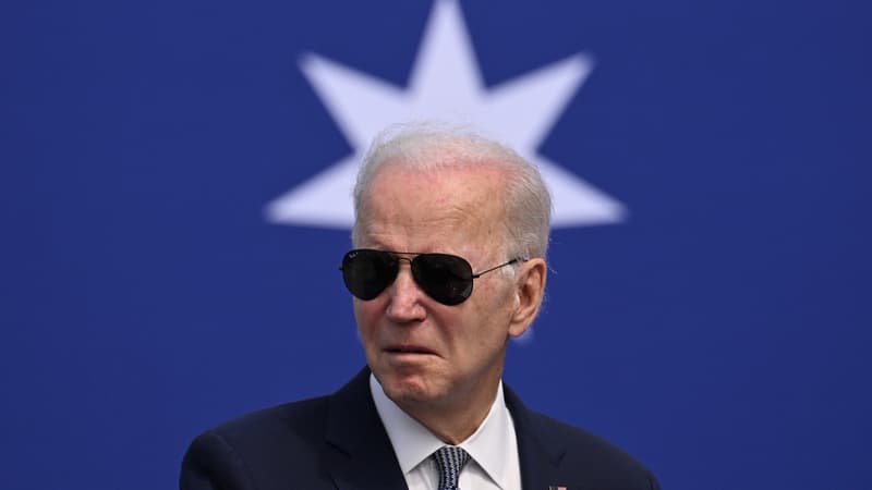 Joe Biden en Californie le 13 mars 2023. 
