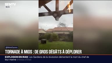 "La toiture ne tient plus, la voiture a un peu explosé": l'ampleur des dégâts à Mios en Gironde après le passage d'une tornade