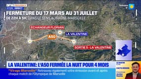 La Valentine : l'A50 fermée la nuit pour 4 mois