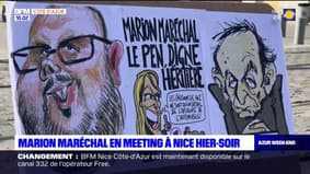 Marion Maréchal en meeting à Nice hier 