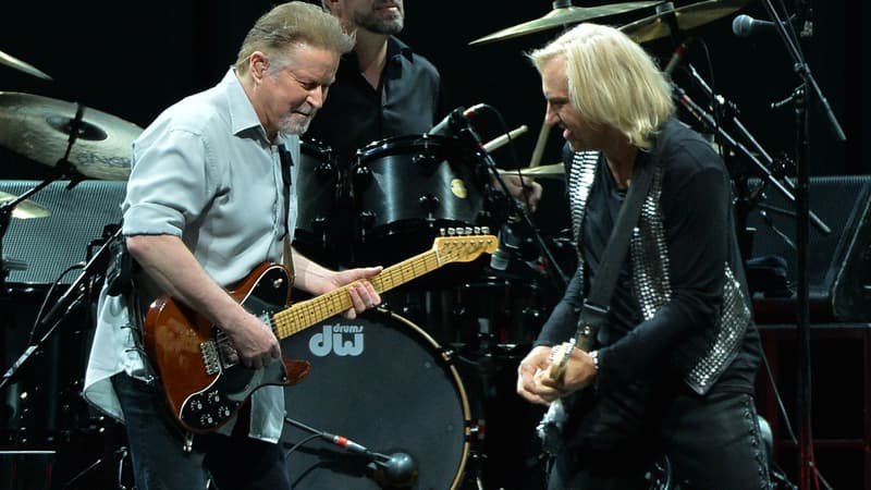 Don Henley et Joe Walsh, des Eagles, en concert à Nashville en 2013